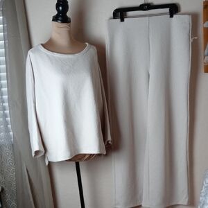 NWT Joie Cream Knit Pant Set